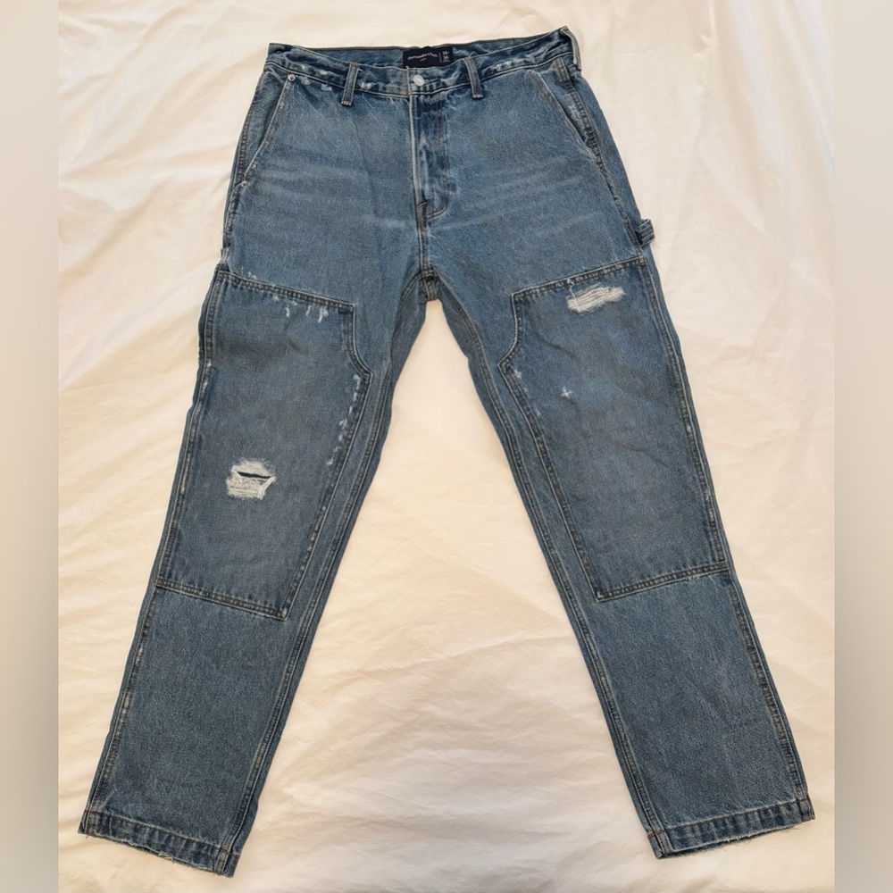 Abercrombie & Fitch Men's Loose Blue Jeans